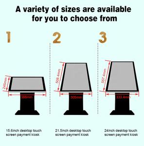 15.6 21.5 pouces Table Stand Auto Paiement Machine POS Terminal Écran Tactile Machines De Paiement Automatiques Pour Supermarché - Product Image 4