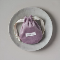 Pochette à bijoux en velours de luxe avec cordon de serrage, plusieurs tailles, logo personnalisé, sac d'emballage cadeau pour bijoux