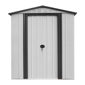 High Performance Home Garden Assemble Metal Tools Storage Shed Green Waterproof Steel Wood