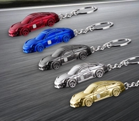Porte-clés KY Creative Fashion Car Designs, porte-clés, briquet électronique miniature en métal coupe-vent avec lumière USB