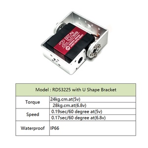 Mô-men xoắn cao dsservo rds3225 Robot <span class=keywords><strong>servo</strong></span> kỹ thuật số 25kg 180/270 độ kim loại bánh răng kép trục <span class=keywords><strong>servo</strong></span> cho RC xe ô tô máy bay quadcopter - Product Image 3