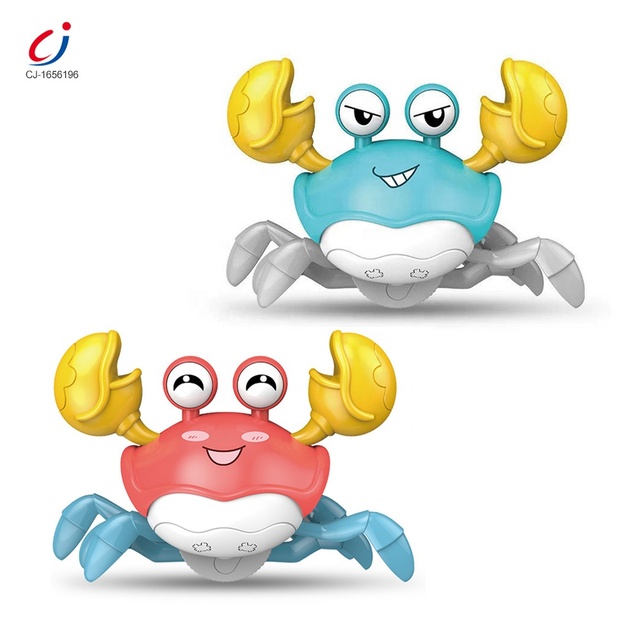 Chengji Voice Control Sensor Crawling Projection Animal Walking Toys Electric Runaway Crab