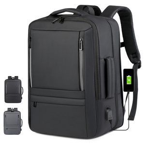 Mochila <span class=keywords><strong>de</strong></span> <span class=keywords><strong>Viaje</strong></span> <span class=keywords><strong>de</strong></span> Negocios para Hombres con USB, Impermeable, <span class=keywords><strong>de</strong></span> Cuero PU, Multifuncional y Expandible para Laptop con Logotipo Personalizado - Product Image 1