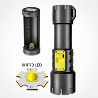 Lampe de plongée LED USB rechargeable Asafee, étanche IP68, avec corps en alliage d'aluminium et interrupteur à bouton-poussoir, pour la pêche et la recherche de nourriture