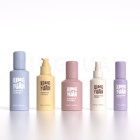 XINGYUAN Flacons pompe vides rechargeables en plastique ambré, finition mate personnalisée, 150 ml 200 ml, pour lotion hydratante, brume et soins de la peau – Lot de flacons