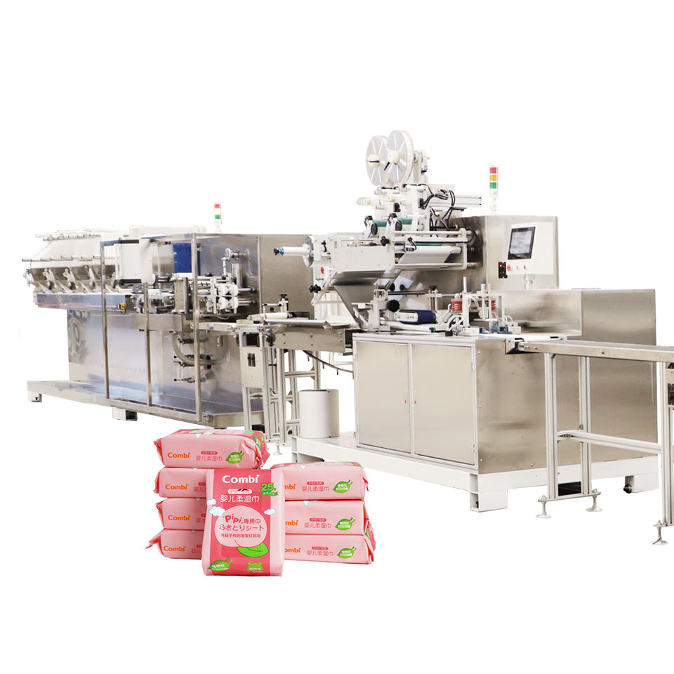 Fully Automatic Wet Wipes Packaging Machine High Capacity Wet Tissue ...