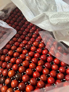 Housse de siège de voiture en bois rouge de luxe avec perles, coussin de siège rafraîchissant et massant pour l'été, support dorsal respirant pour conducteur, tapis de chaise - Product Image 5