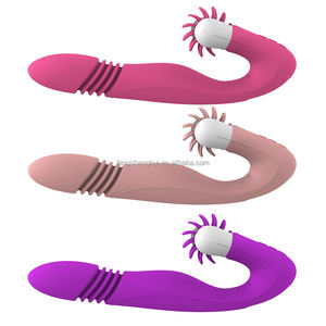 Vibrador con carga USB para mujer, consolador erótico para lamer la lengua, punto G, vibrador telescópico, Juguetes sexuales para adultos para lesbianas, venta al por mayor - Product Image 6