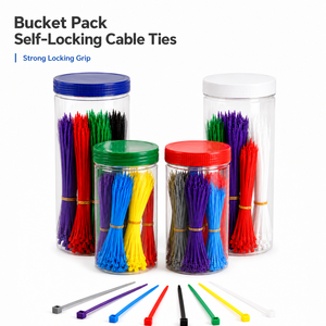 Kit di Gestione Cavi per PC Personalizzato in Barattolo Trasparente, Fascette Colorate Assortite per Setup Gaming e Postazione di Lavoro - Product Image 5