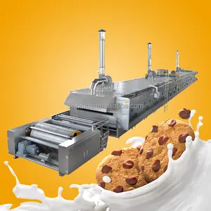high capacity several shapes encrusting machine cookies food complete production line of biscuit chocolate chip making machine