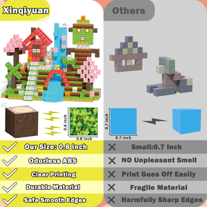 100 pièces de blocs de construction en <span class=keywords><strong>plastique</strong></span> magnétiques, cubes empilables, jeu de construction STEM, développement de l'intelligence, ensembles pour anniversaire - Product Image 4
