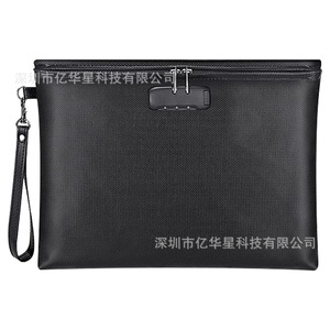 Sac de rangement ignifuge et étanche avec fermeture éclair, noir, portable, multifonctionnel, cadeau d'affaires, 150g - Product Image 4