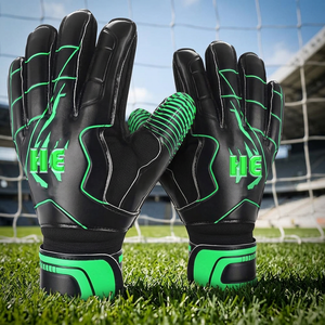 Guantes de Portero de Fútbol de Látex Alemán Profesional de 4 mm, Palma con Impresión por Sublimación, Látex de Contacto, Gran Venta - Product Image 3