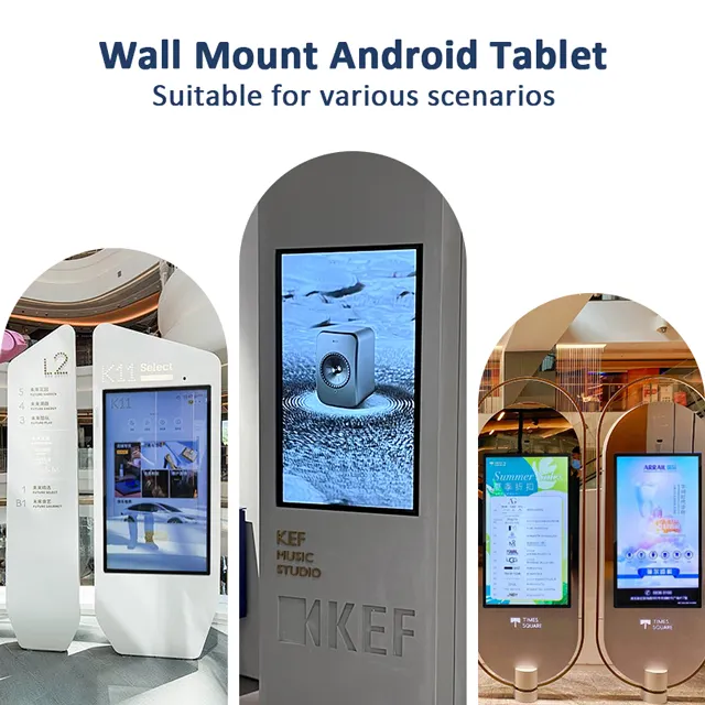 13.3"15.6"18.5"21.5"24"27" Wall Mount Capacitive Industrial Touch Display nfc Tablet linux Android poe Touch Screen Monitor