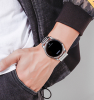 Jam Tangan Digital SKMEI 1684 Terbaru dengan Layar LED Binari, Bahan Stainless Steel 304 dan Kulit Asli untuk Olahraga