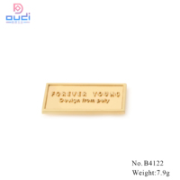 Label Logam Kustom DD untuk Tas, Tag Logam Berukir Laser untuk Botol Parfum