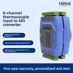 Module d'acquisition de données thermocouple 8 canaux TD-4018+ isolé RS485 MODBUS-RTU, collecteur de température industriel - Product Image 2