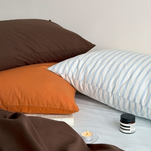Parure de <span class=keywords><strong>lit</strong></span> en coton respirant avec housse de couette et draps en coton uni - Product Image 4