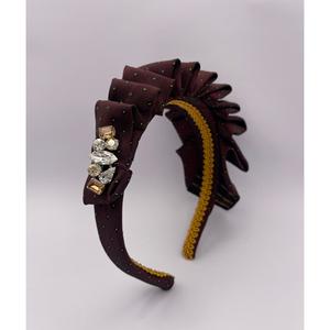 Bandeau pour cheveux en bijoux de fabrication italienne, bandeau élégant au design unique - Product Image 1