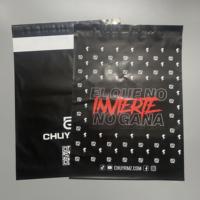 Enveloppes en polyéthylène personnalisées imprimées, noires, auto-adhésives, pour l'emballage de vêtements, de boutiques, de marques e-commerce