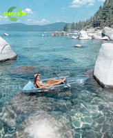 Vert le plus populaire en 2023 bateau à fond transparent bateau en polycarbonate transparent bateau transparent