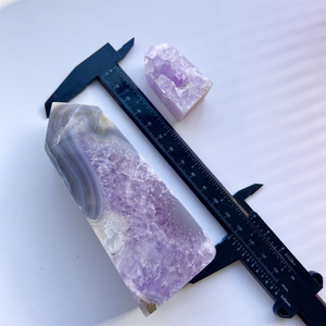 Tour de géode en améthyste naturelle Druzy, matériau <span class=keywords><strong>Rare</strong></span>, pierre de guérison, Point de amas de cristal - Product Image 6