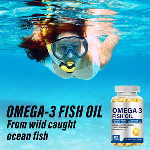 Huile de poisson Oméga <span class=keywords><strong>3</strong></span> de qualité supérieure en gros avec 900 DHA et <span class=keywords><strong>1200</strong></span> EPA, triple concentration, soutient la santé du cerveau et du cœur, complément alimentaire - Product Image 3