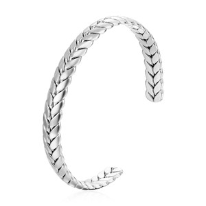 Europe Simple 18K Gold Plated Stainless Steel Geometric Chunky Shaped Cuff Open Adjustable <b>Bangle</b> <b>Bracelet</b> Trendy Unisex Fashion - Product Image 4