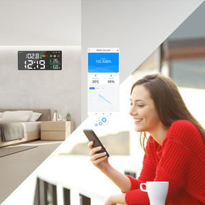 Détecteur de dioxyde de carbone <span class=keywords><strong>mural</strong></span> Wifi Dm165, testeur de bruit avec thermomètre et hygromètre pour chambre à coucher, salle de classe, bureau - Product Image 2