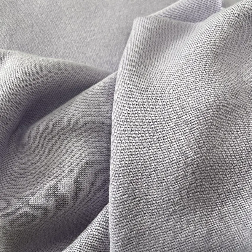 Kunden spezifisches Design 80% Baumwolle 20% Polyester mischung Stricken CVC Gebürstetes Fleece 500g/m² Französischer Frottee-Stoff für Frauen Hoodie