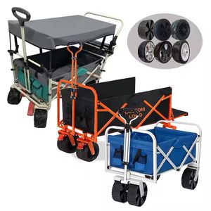 Neuankömmling Klapp Camping wagen mit 4 Rädern | Picknick <span class=keywords><strong>Beach</strong></span> Garden Cart <span class=keywords><strong>Trolley</strong></span> im Freien - Product Image 2