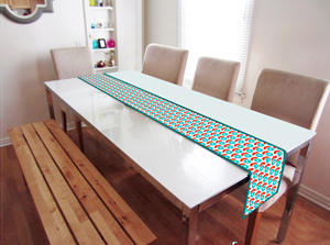 Chemin de table imprimé simple 100 % coton, tissu de qualité supérieure, durable et écologique, décoration de table pour les dîners, les fêtes et les événements - Product Image 6