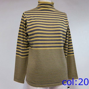 Vêtements Vêtements Rayon Stretch Rayure Bottleneck Bulk Knitwear Pull à manches longues pour femmes - Product Image 5