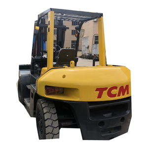 TCM 7-15TON <b>Used</b> Diesel Forklift 4WD Solid Tire with Three Stage Mast Japan Factory Direct Sale in Shanghai - Product Image 1