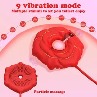 Jouet sexuel pour adultes avec contrôle par application, pinces à tétons vibrantes en forme de rose, stimulateur du clitoris et du point G, pour femmes.