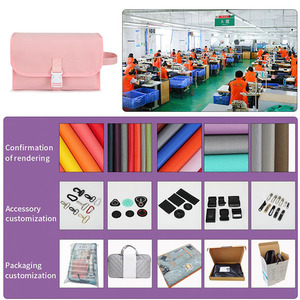 Organizador de Maquillaje Plegable Personalizado <span class=keywords><strong>con</strong></span> Múltiples Compartimentos y Gancho Metálico, Bolsa de Aseo <span class=keywords><strong>para</strong></span> Viaje - Product Image 6