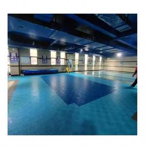 Baño ahuecado antideslizante PVC empalmado ingeniería piso Mat - Product Image 1