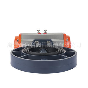 Vanne papillon en PVC Qimaike résistante à la corrosion et à la rouille DN50-D300, pneumatique, à joint souple D671X-10S pour fluides huileux - Product Image 5