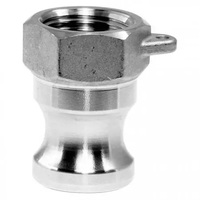 Kopling Cepat Camlock Shutoff Male/Female Thread Hose Barb, Baja Tahan Karat SS304/SS316 Aluminium Tekanan Rendah, Mesin CNC, untuk Bahan Bakar