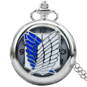 Reloj de Bolsillo de Gran Tamaño con Diseño de Alas Libres, Tema de <span class=keywords><strong>Anime</strong></span>, Caja de Aleación de Zinc, Estilo Antiguo de Cuarzo - Product Image 6