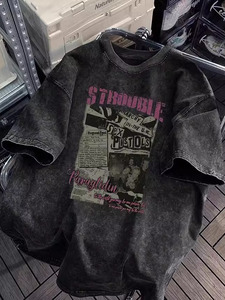 Vendita calda logo classico stampato t-shirt all'ingrosso, di alta qualità europea adatto per distributori e negozi di moda - Product Image 2