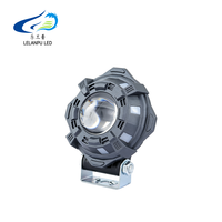 LELANPU Phares LED universels pour moto, projecteurs additionnels RGB à effet de poursuite, feux de brouillard DRL, support OEM ODM pour moto, VTT, UTV