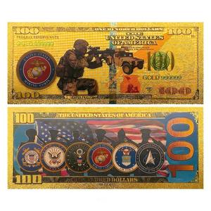 Nouvelle Conception Billet <span class=keywords><strong>de</strong></span> <span class=keywords><strong>Banque</strong></span> en Feuille d'Or 24K <span class=keywords><strong>des</strong></span> Forces Spéciales Américaines, Billet <span class=keywords><strong>de</strong></span> <span class=keywords><strong>Banque</strong></span> Plaqué Or, Billet <span class=keywords><strong>de</strong></span> <span class=keywords><strong>Banque</strong></span> <span class=keywords><strong>des</strong></span> Forces Armées - Product Image 2