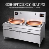 Cuisinière à induction professionnelle pour wok, équipement de cuisson chinois électrique pour cantines et cuisines d'hôtels