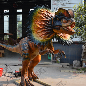 Dinosaurio Mecánico <span class=keywords><strong>de</strong></span> Tamaño Real <span class=keywords><strong>de</strong></span> Fábrica, Estatua <span class=keywords><strong>de</strong></span> Dilofosaurio Artificial Realista para Paseos, Atracciones y <span class=keywords><strong>Parques</strong></span> Temáticos - Product Image 4