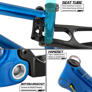 BXT NEW Carbon Fiber XC Full Suspension MTB Children Bike <strong>Frame</strong> 20er BSA Boost Kids 148mm Disc Brake Mountain Bicycle <strong>Frames</strong> - Product Image 6