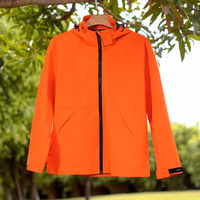 Endurance Shield Jaket Pelindung Cuaca Tahan Air dengan Ritsleting Penuh untuk Latihan Atletik
