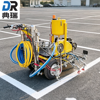 Machine de marquage routier à mélange externe bicomposant, autopropulsée, pour peinture thermoplastique à froid, idéale pour autoroutes et parkings