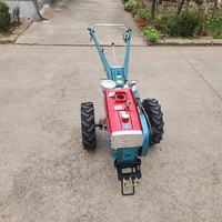 Tracteur agricole multifonctionnel robuste 8HP 10HP 15HP 18HP 22HP, mini-motoculteur, motoculteur à conducteur marchant 2 roues motrices