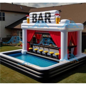 <span class=keywords><strong>Coolest</strong></span> Đen Inflatable hồ bơi thanh Float Inflatable quán rượu Nhà lều thổi lên hồ bơi thanh - Product Image 6